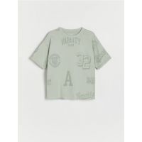 Tricou oversized - verde-menta