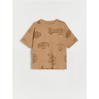 Tricou oversized - maro