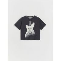 Tricou oversized Nirvana - gri-inchis