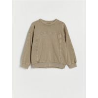 Bluza sport oversized - verde-pal