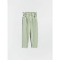 Blugi Paperbag - verde-deschis