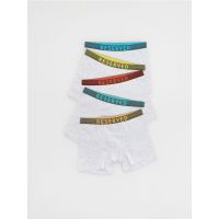 Set de 5 perechi de boxeri din material majoritar bumbac - gri deschis