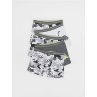 Set de 5 perechi de boxeri din material majoritar bumbac - gri-inchis