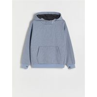 Bluza sport oversized - albastru-pal