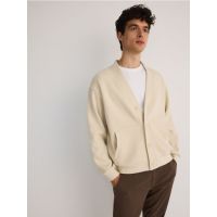 Cardigan din bumbac - crem