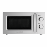 Cuptor cu microunde Hausberg HB-8008NG, 1150W, 5 trepte de putere, 20L, gri