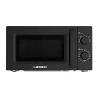 Cuptor cu microunde Hausberg HB-8008NG, 1150W, 5 trepte de putere, 20L, negru