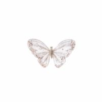 Decoratiune Fluture, alb, V1, 14x12 cm