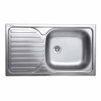 Chiuveta Sanitec ERT-C 403D, pentru blat, finisaj satinat, cuva dreapta, 76x43,5 cm, inox