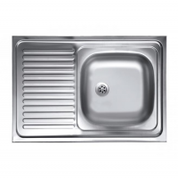 Chiuveta Sanitec S416D, pentru masca, finisaj satinat, cuva dreapta, 80x50cm, inox