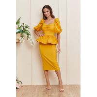 Rochie Karla Galben Mustar