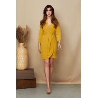 Rochie Engrail Galben Mustar