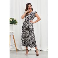 Rochie Carmen Alb-Negru