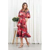 Rochie Eliza Rosu Multi