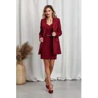 Compleu cu rochie Carissa Bordo