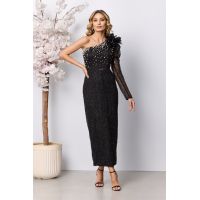 Rochie de ocazie premium Crystaline Neagra