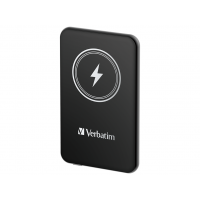 Baterie portabila Verbatim 5.000mAh Charge'n'Go Magnetic Wireless, Negru