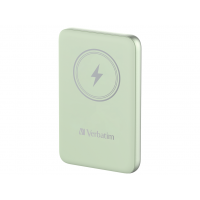 Baterie portabila Verbatim 10.000mAh Charge'n'Go Magnetic Wireless, Verde