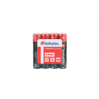 Baterii Verbatim, Alkaline, AAA, 4 buc, 49500