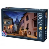 Puzzle 1000 piese - Imagini din Romania - Sighisoara - Noaptea | D-Toys