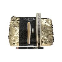 Set cadou mascara si creion ochi, Loreal, Eye Pouch
