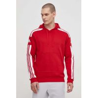 adidas Performance bluză HC6282 bărbați, culoarea roșu, cu imprimeu HC6282