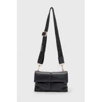AllSaints poseta de piele culoarea negru