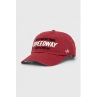 American Needle șapcă de baseball din bumbac North Wilkesboro culoarea rosu, cu imprimeu