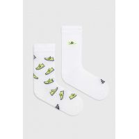 adidas sosete 2-pack culoarea alb