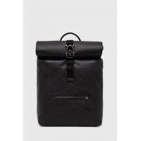 Coach ghiozdan de piele barbati, culoarea negru, mare, neted