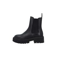 Bianco ghete chelsea de piele BIAGARBI femei, culoarea negru, cu toc plat, 11300022
