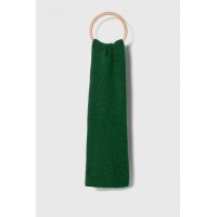 American Vintage esarfa din amestec de lana culoarea verde, neted