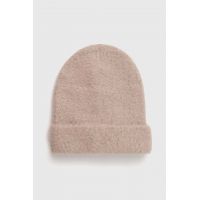 Answear Lab caciula culoarea bej, din tricot gros