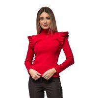 Bluza cu volane si nasturi decorativi Lethia