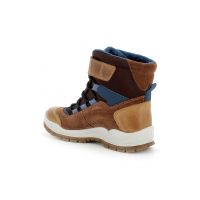Ghete cu inchidere velcro si segmente din piele intoarsa