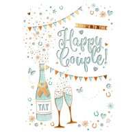Felicitare - Wedding - Champagne & Bunting | Great British Card Company