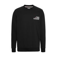 Bluza de trening cu decolteu la baza gatului si logo pe piept