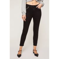 Blugi skinny cu strasuri