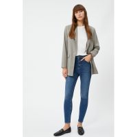 Blugi skinny cu talie inalta