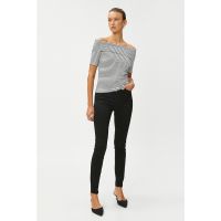 Blugi skinny cu talie inalta