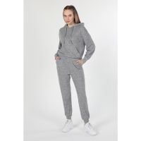 Pantaloni sport cu talie inalta si buzunare laterale