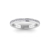 Inel din aur alb de 18K decorat cu 37 diamante