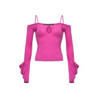 Bluza cu decupaje pe umeri si decupaj