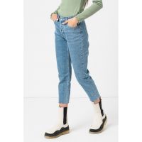 Blugi capri cu talie inalta