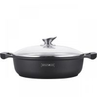 Cratita marmorata cu capac 26 cm RL-BR26cm Royalty Line