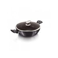 Cratita marmorata cu capac 28 cm Carbon Pro Berlinger Haus BH 6898