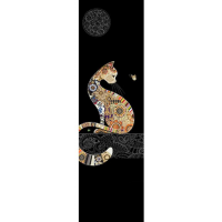 Semn de carte - Bug Art - Chat Assis | Kiub