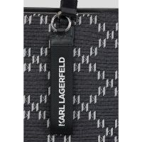 . Geanta tote cu accesoriu logo K/Monogram