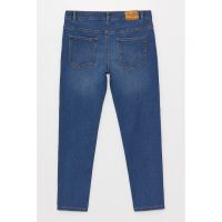 Blugi slim fit cu talie medie