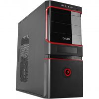 Carcasa Delux Mid Tower MV887 500W ATX, Negru